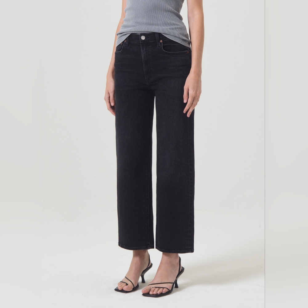 Agolde Charcoal Harper Crop Jeans